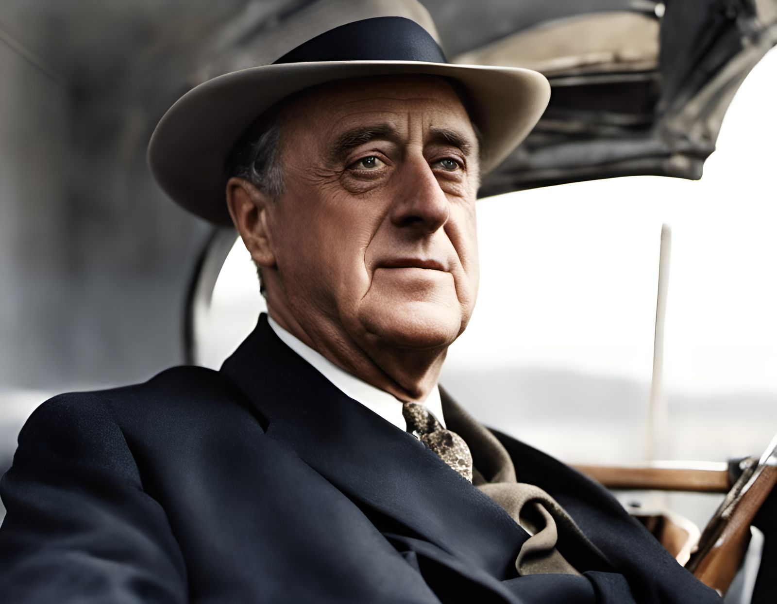 Franklin D. Roosevelt - AI Generated Artwork - NightCafe Creator