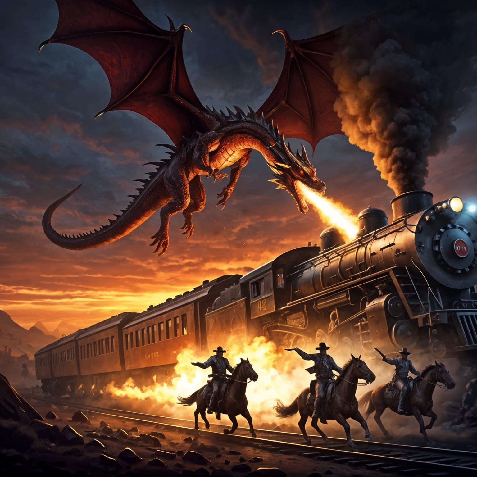 Train Attack   by @Chief_Runs-with-scissors