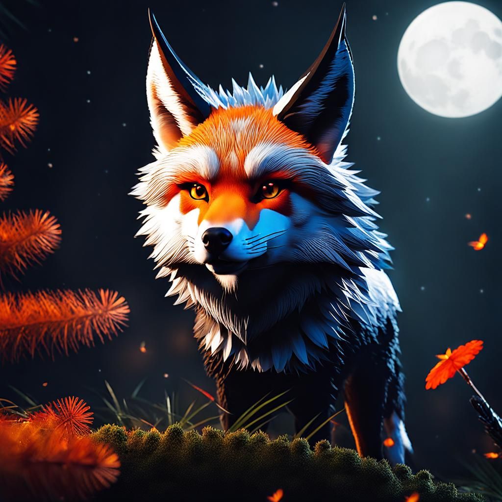 Fox Karate Master Mid-Strike