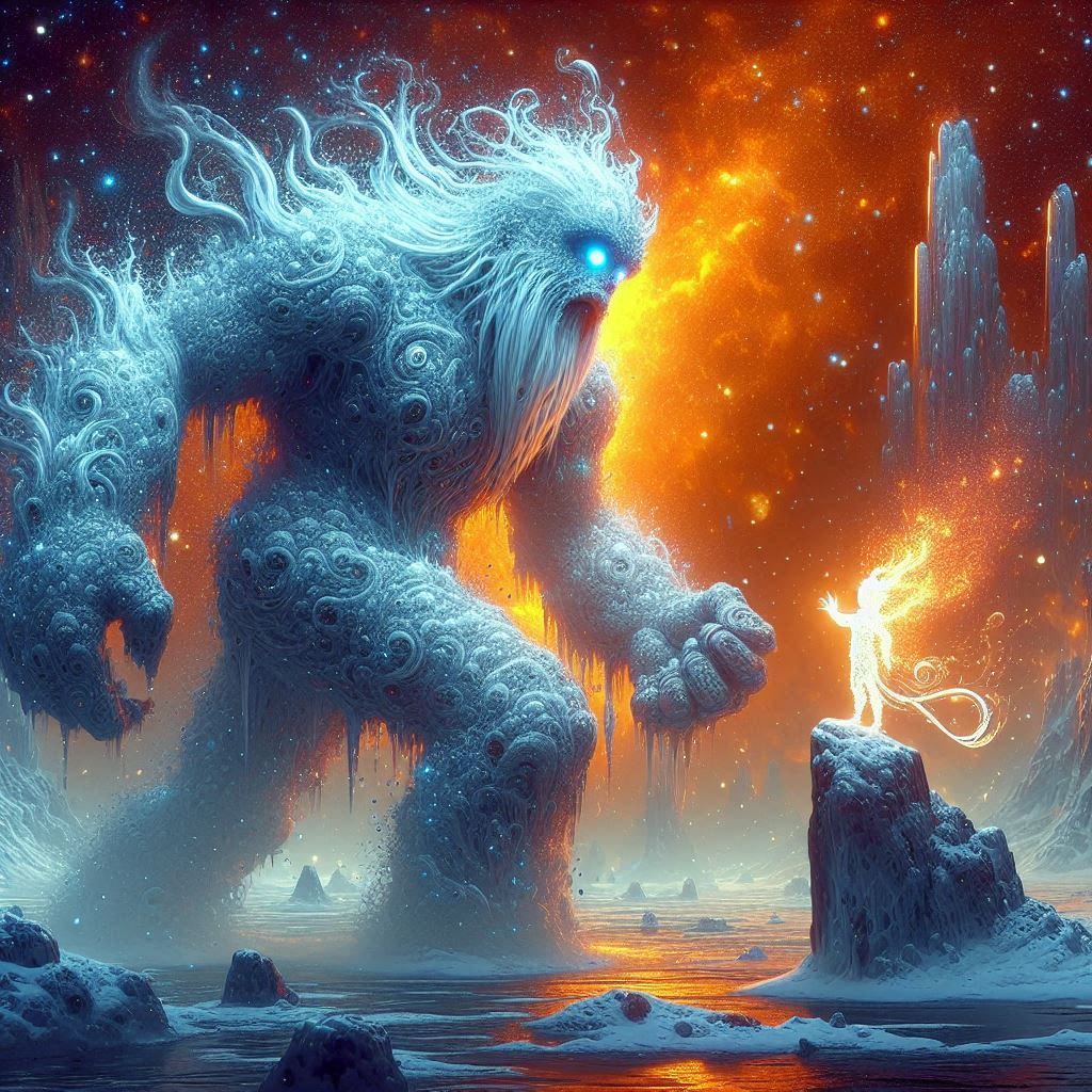 Ice Golem meets Flame Demon