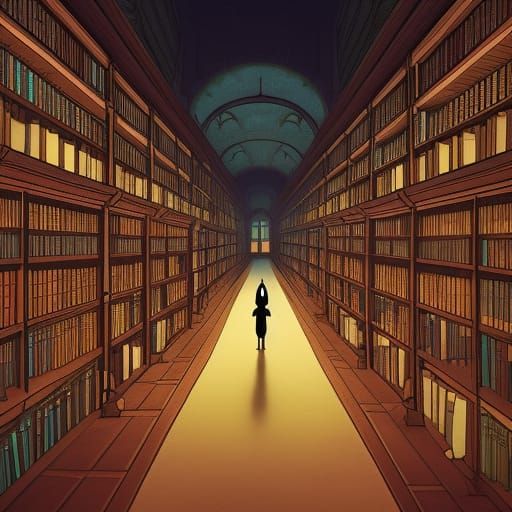 A beautiful Anime magical library by amyraiaftw on DeviantArt