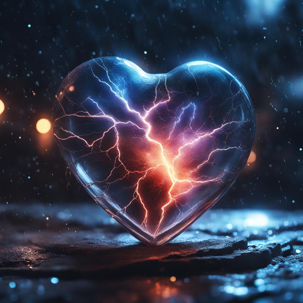 Heart of Lightning - AI Generated Artwork - NightCafe Creator