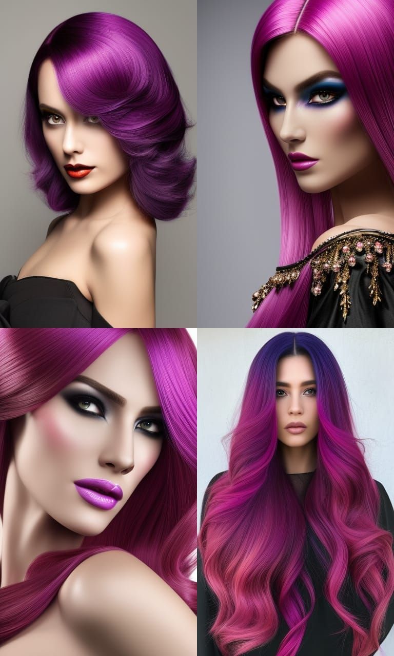 Beautiful glamorous elegant goth princess with giant vibrant...