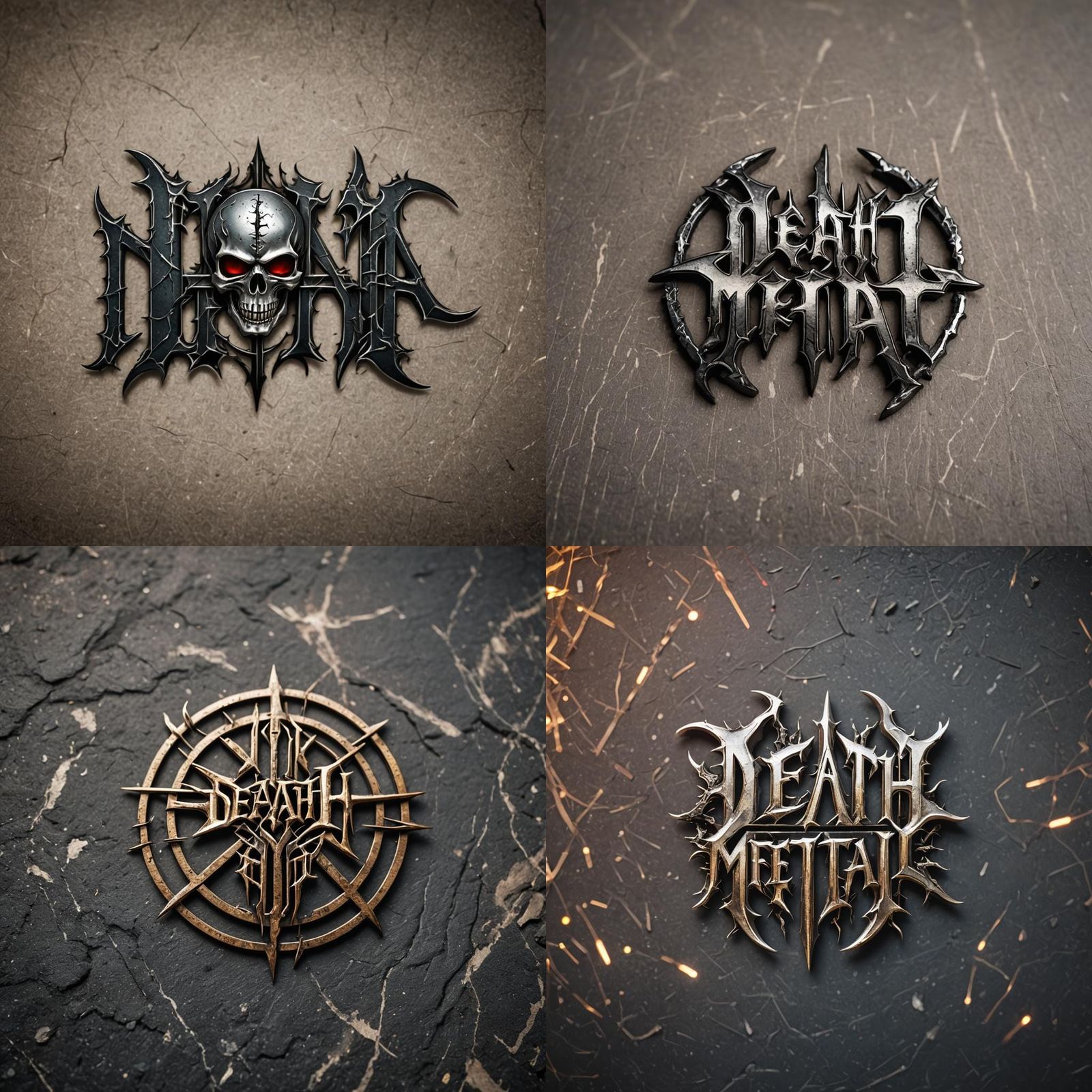 Death metal logo, band logo, name