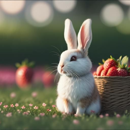 (Cinematic Pop Exposures )  Strawberry Fields and BUNNIES Al...
