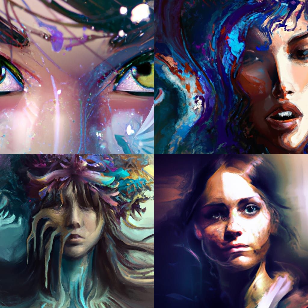 I fell into her gaze and swam with her soul. 8k resolution c...