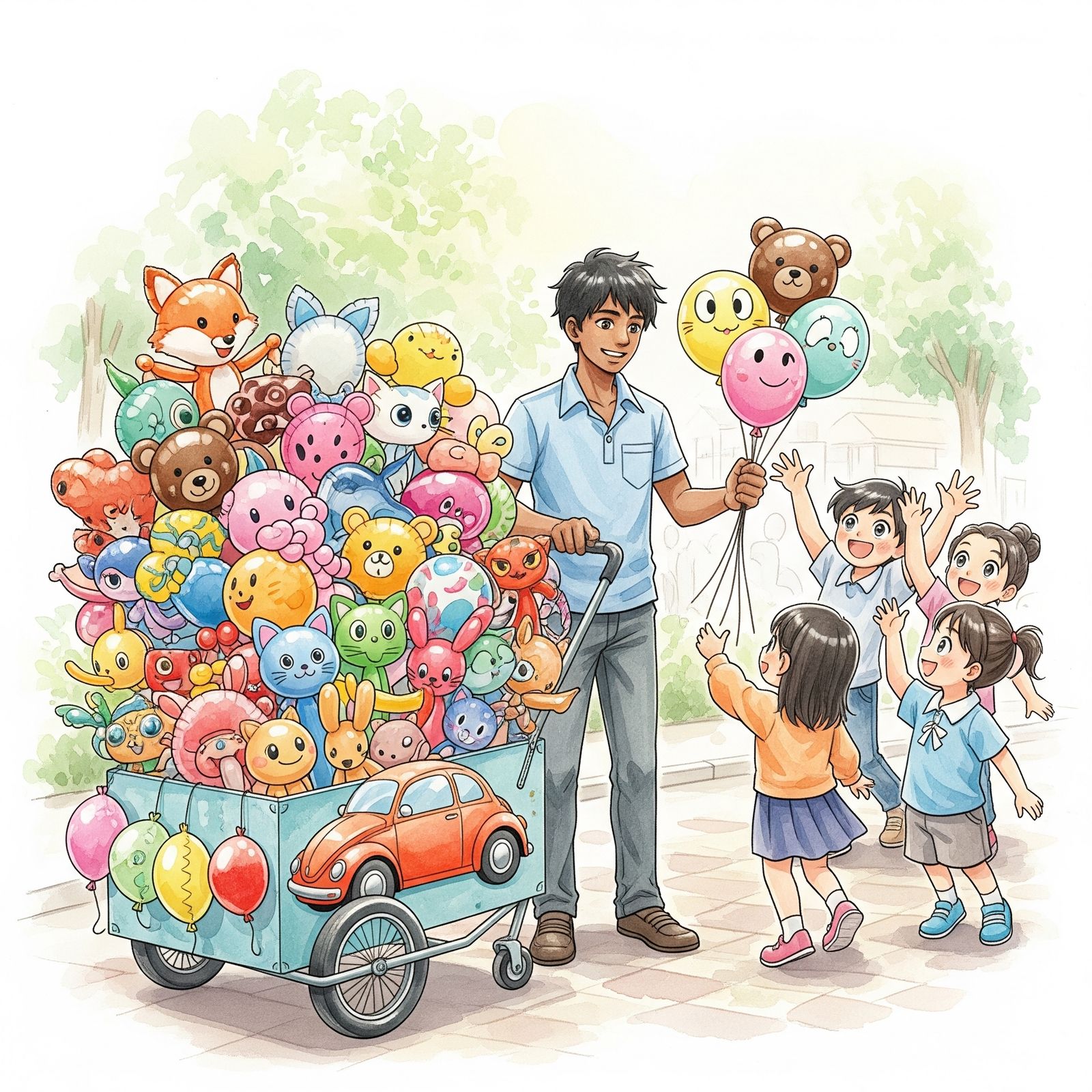 A balloon seller – Ge