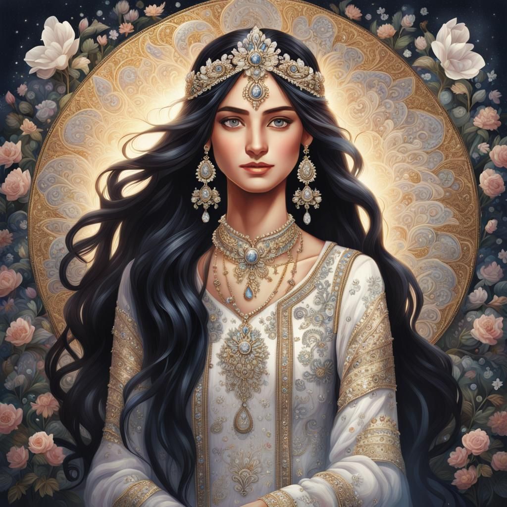 Golden woman