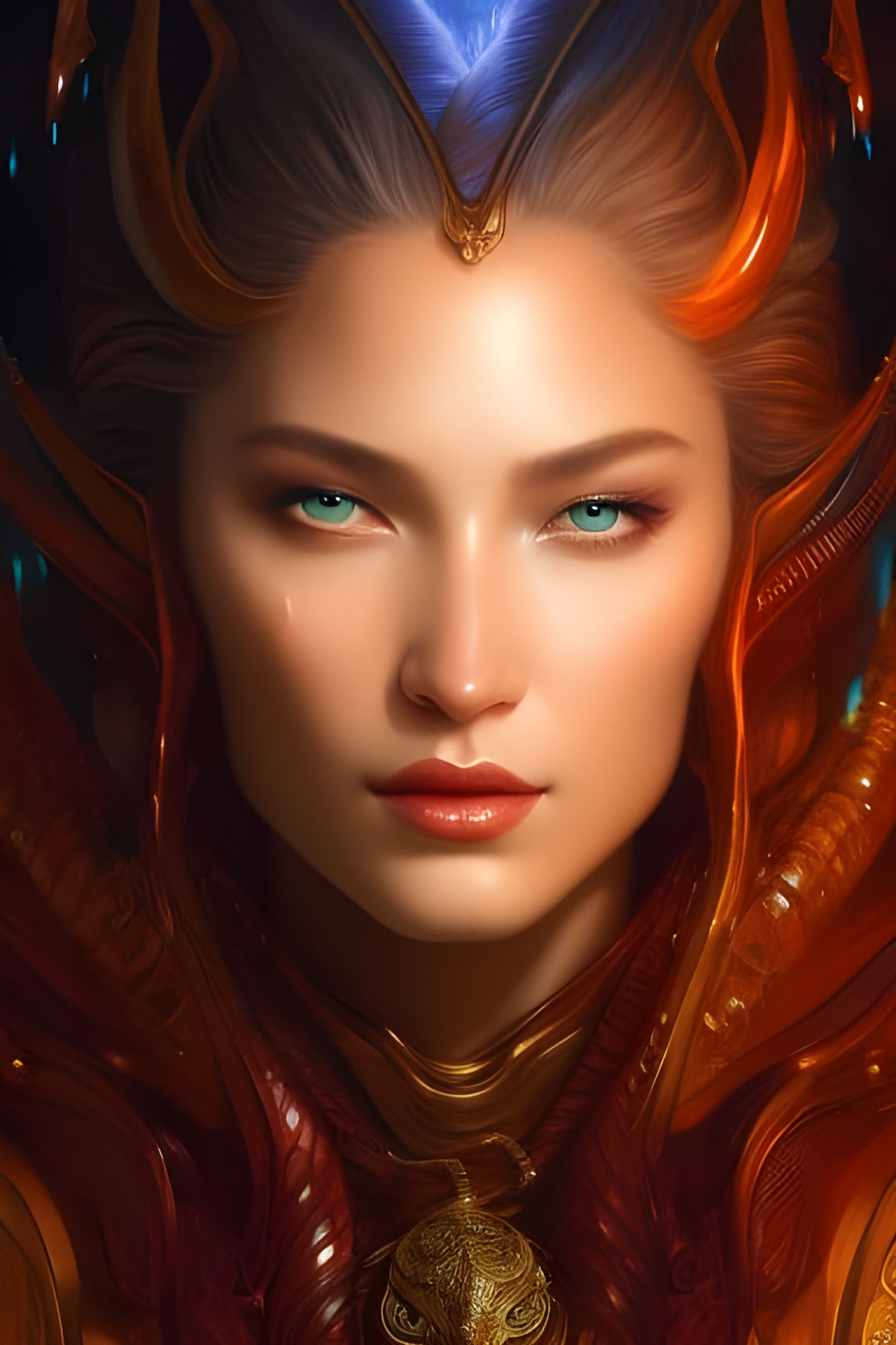 Alien Queen AI Generated Artwork NightCafe Creator