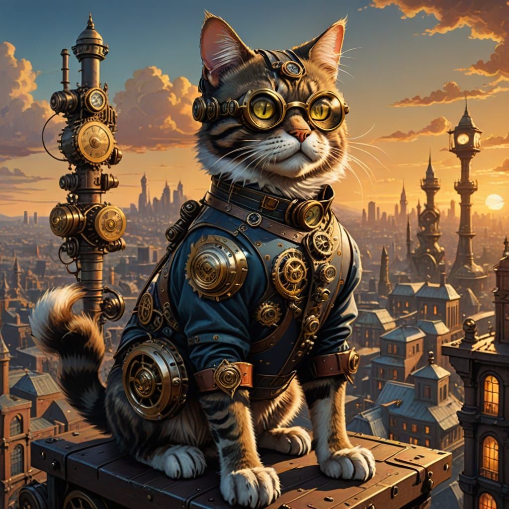 Brasspaw Von Aetherclaw  by @SuzieQ