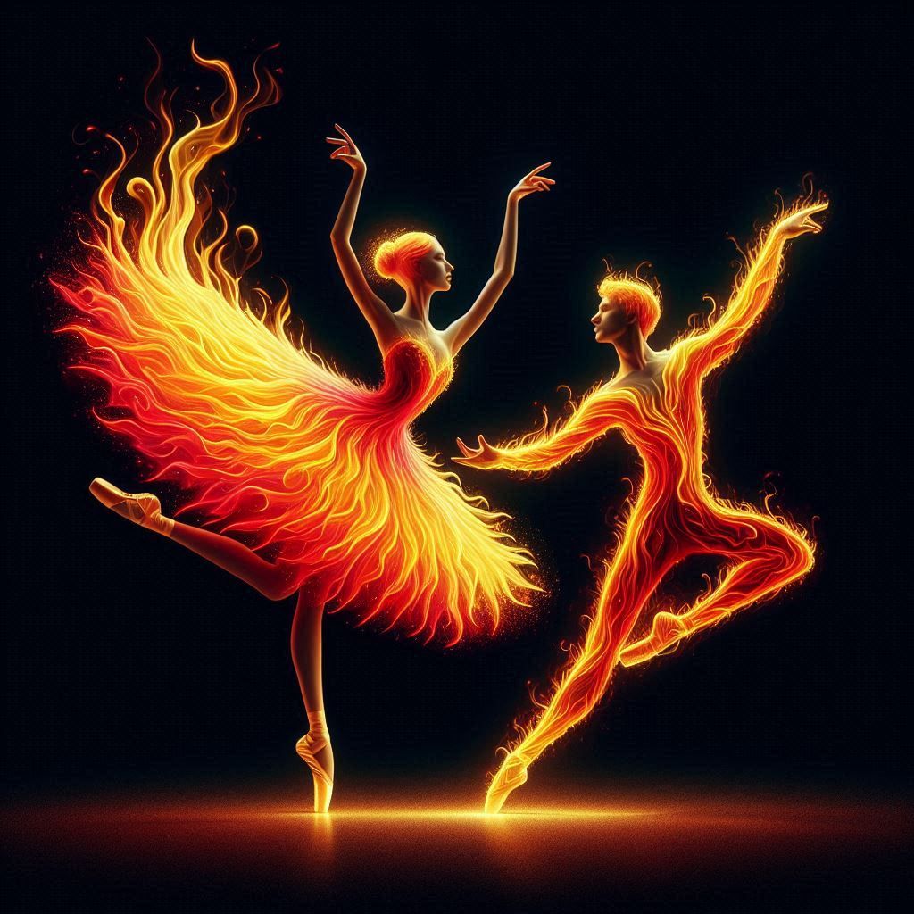 Flaming dance