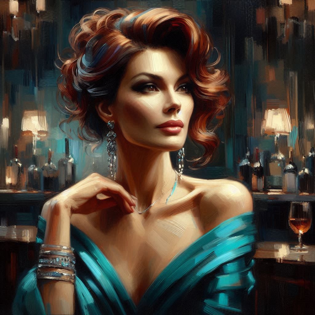 Another Noir Portrait: "Redhead"