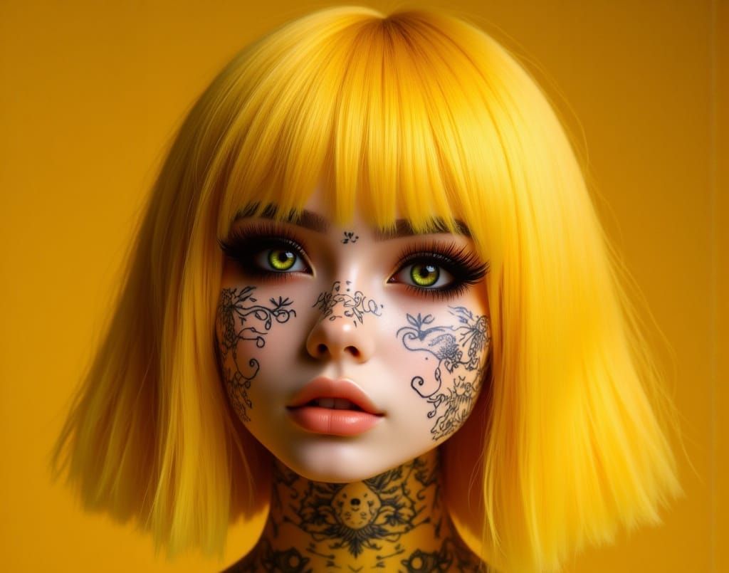 Minimalist Yellow Abstract Shapes