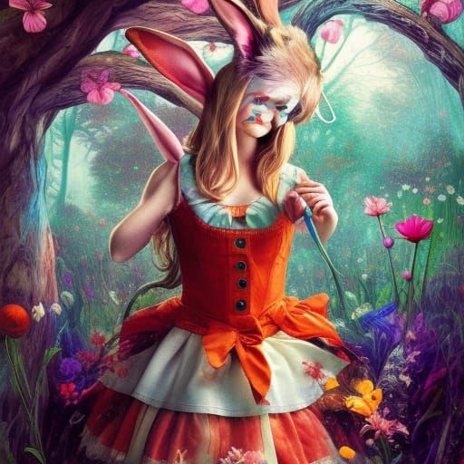 Rabbit hole Alice in wonderland