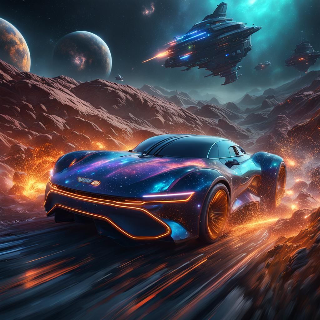 galactic speeding car