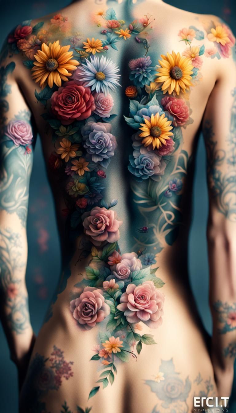 Floral tattoos