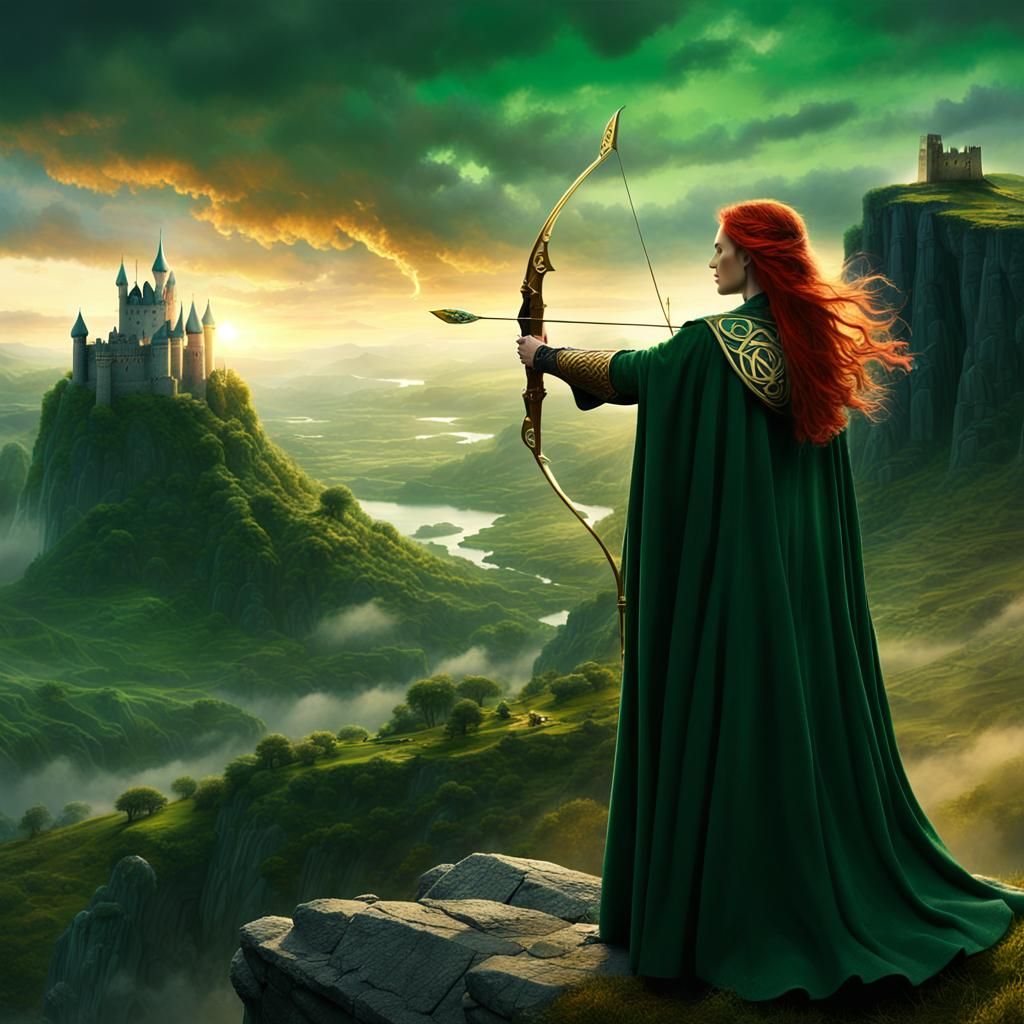  Celtic archer  by @BlueDragonStarWoman