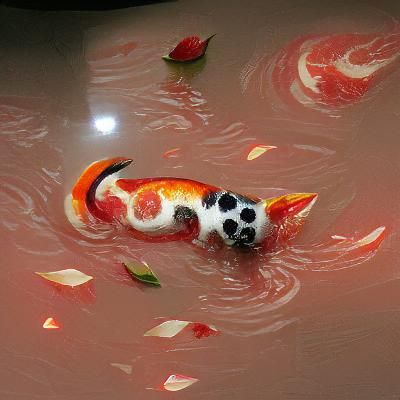 a koi fish cat