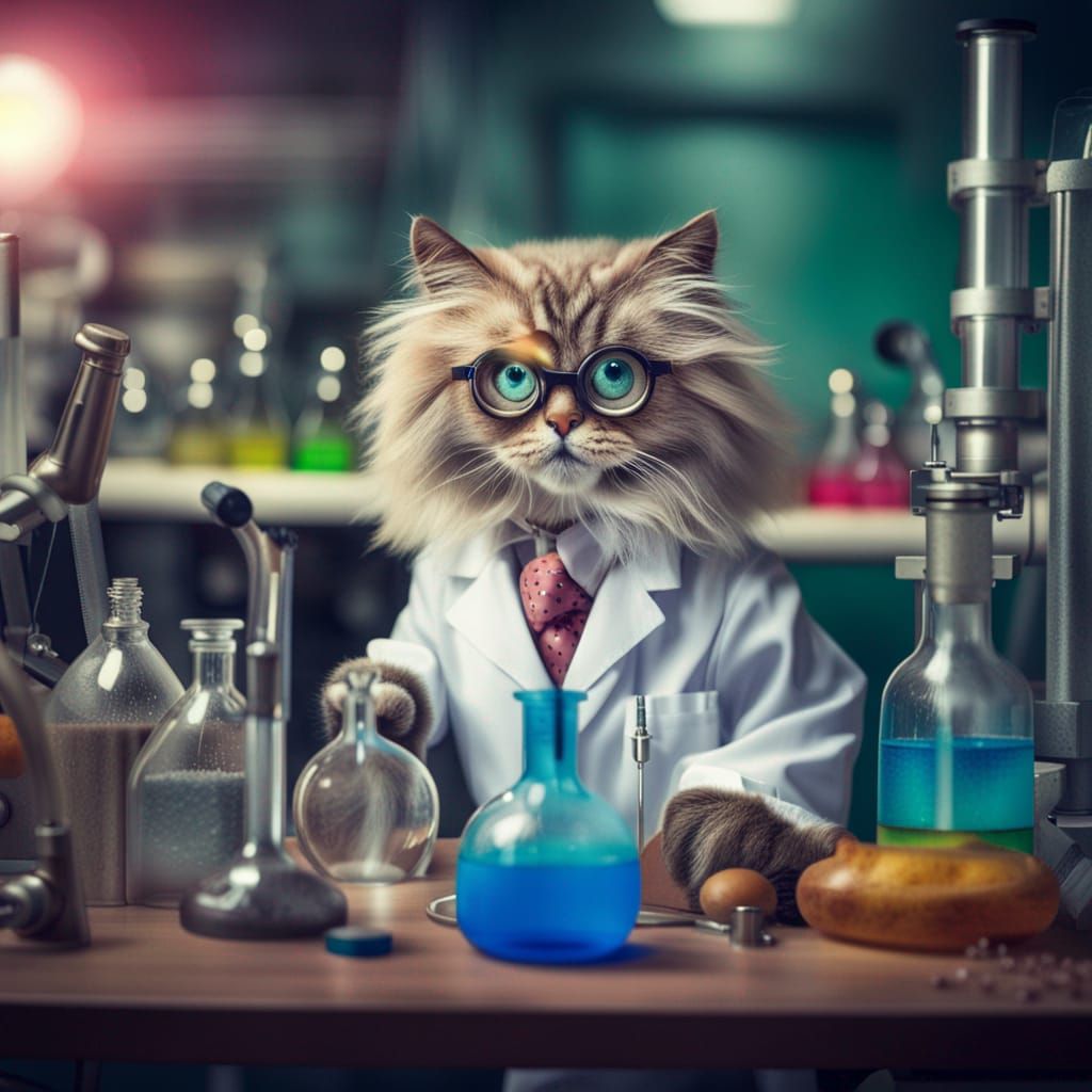 Lab Cat  by @Kunigunde Kuchenbäcker