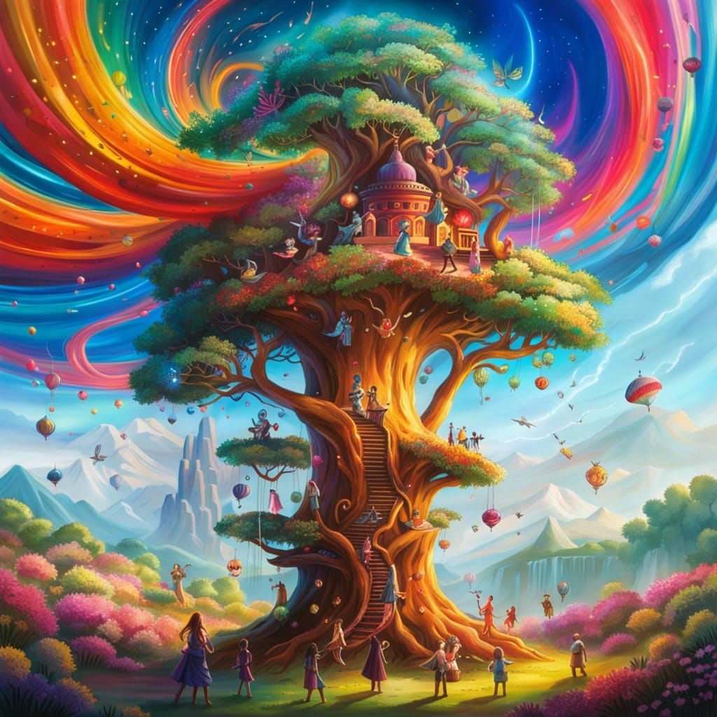 Tree of Rainbows  by @3moons