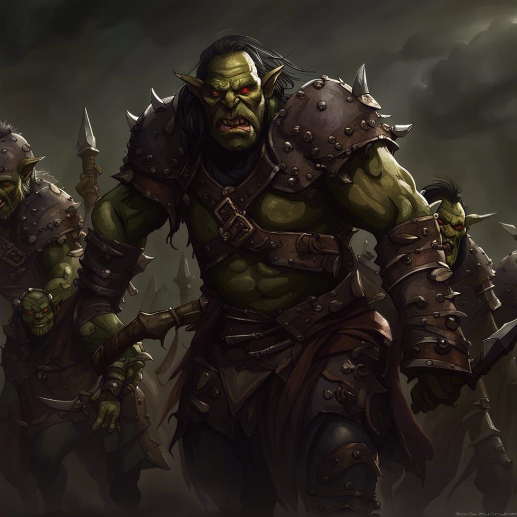 a race of orcs. they have claw-like hands. they travel in large groups ...