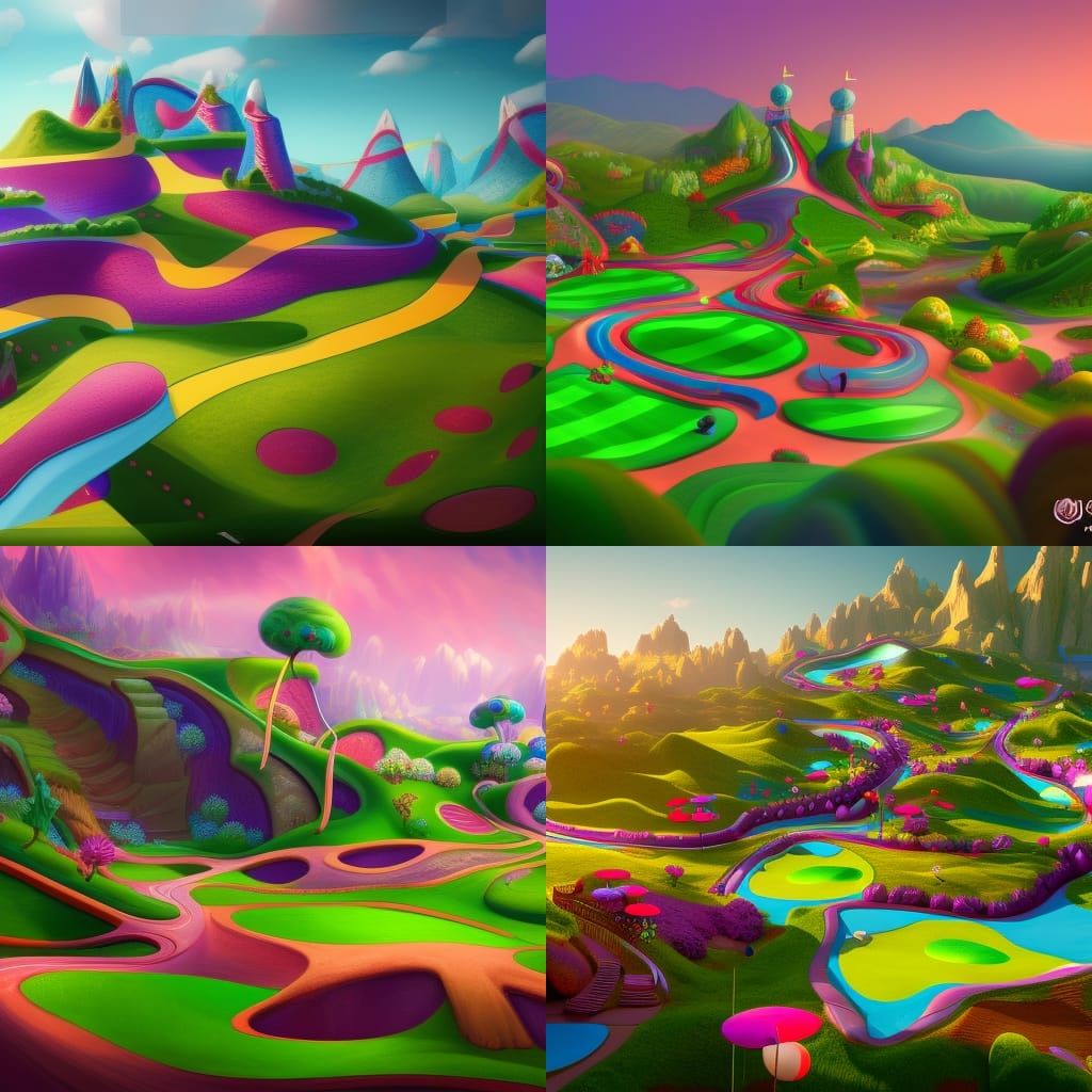 Candy land golf course