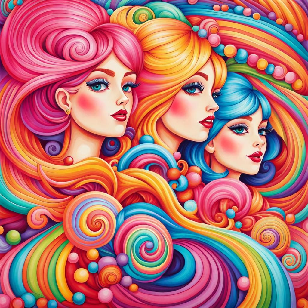 Candy Girls - AI Generated Artwork - NightCafe Creator