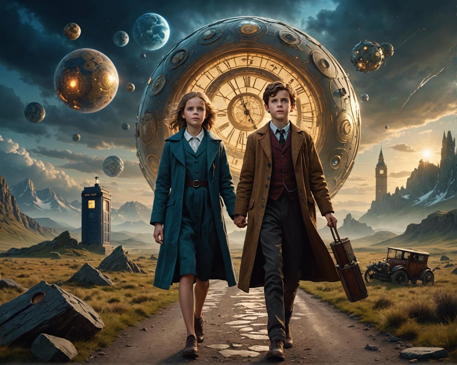 boy and girl playing the doctor