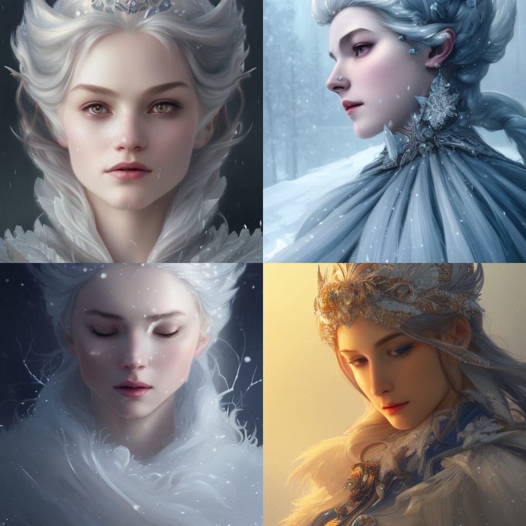 The snow queen, hdr - AI Generated Artwork - NightCafe Creator