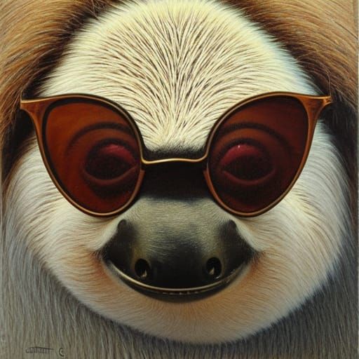 Sloth in sunglasses