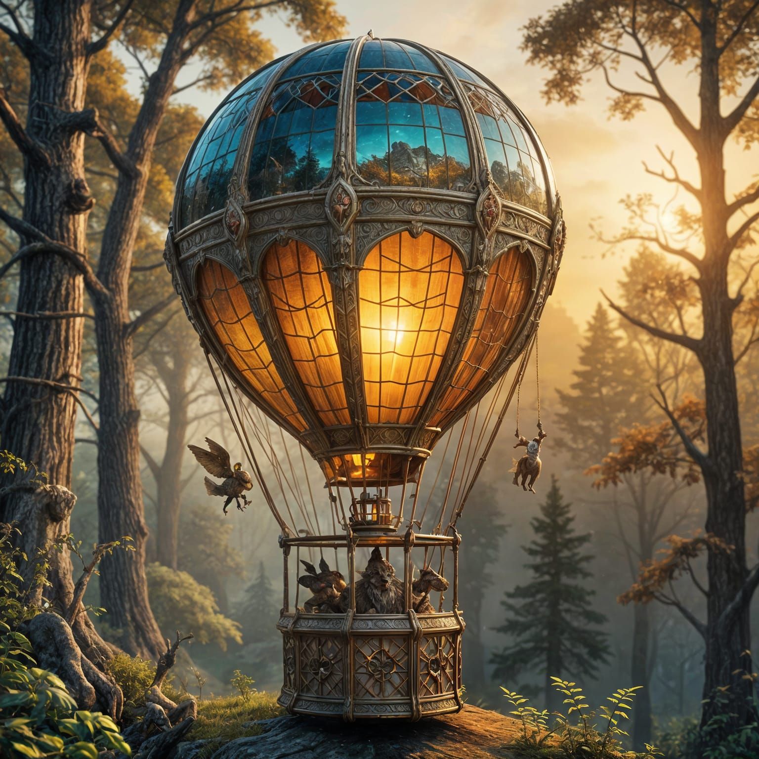 Hot Air Balloon   by @Antinomy