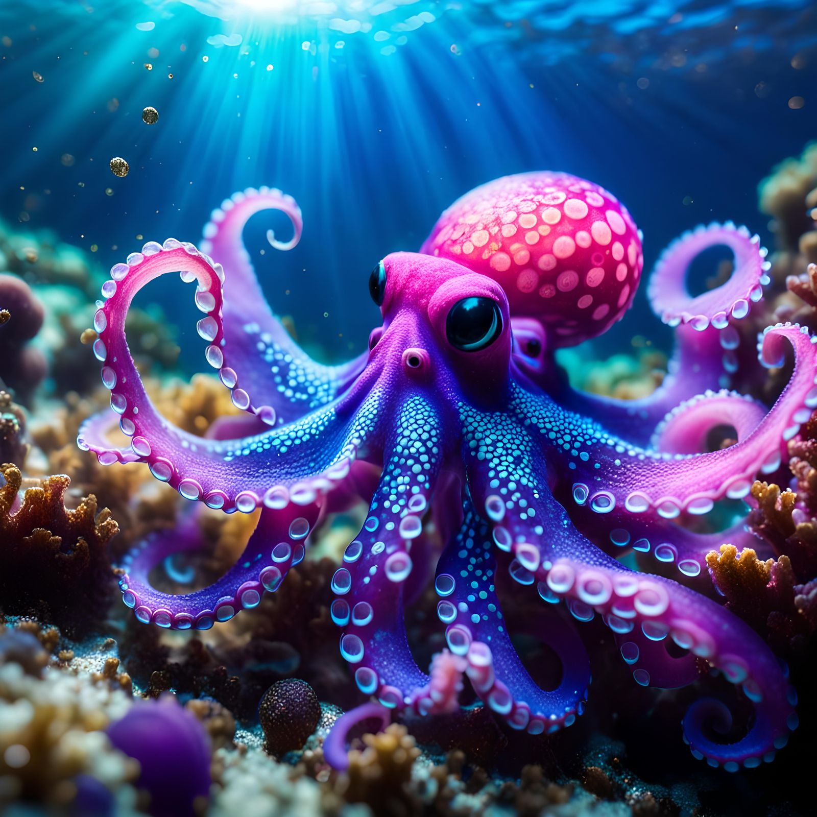 Purple tiny octopus   by @S Ibrahim
