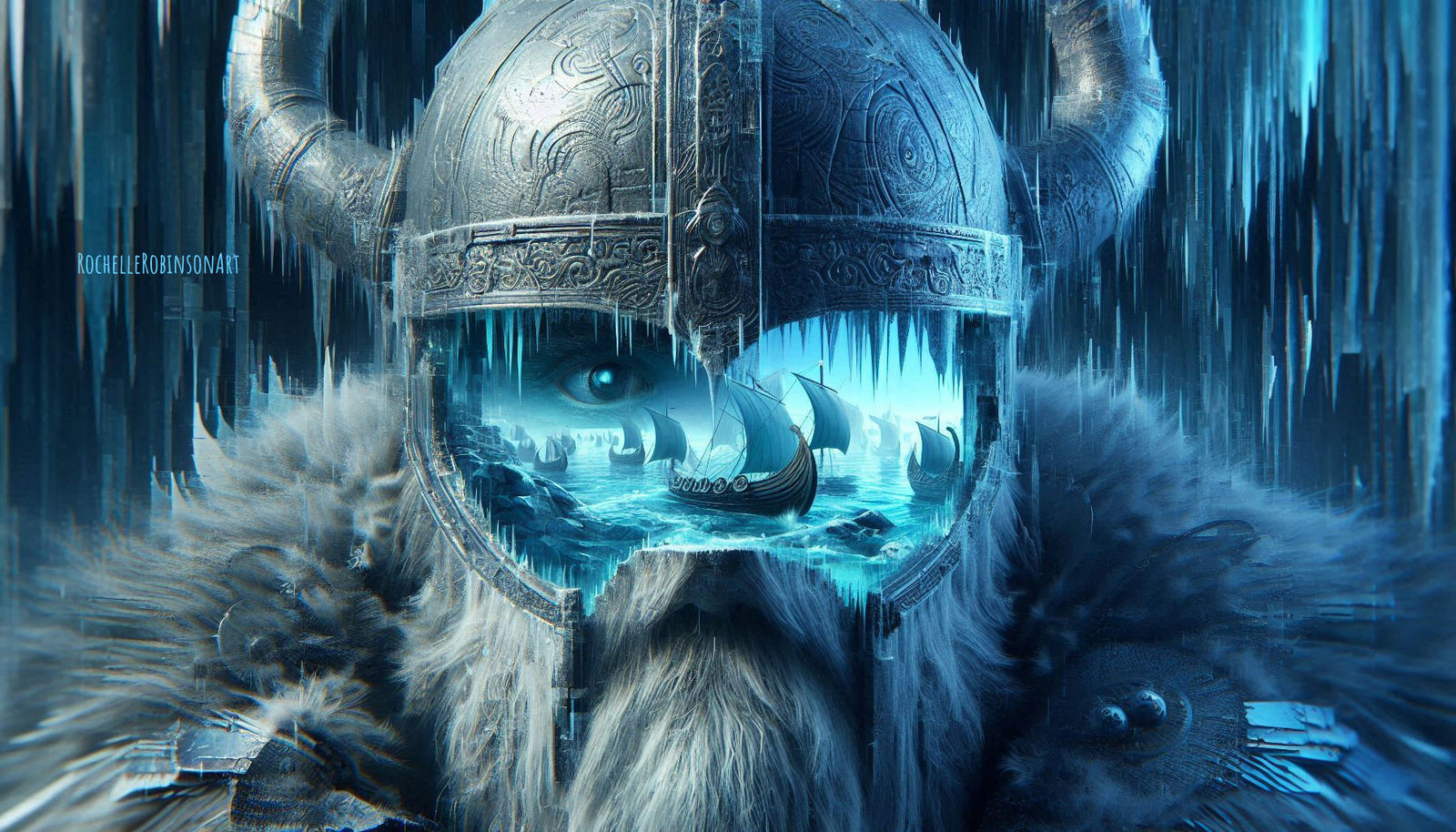 Viking - Glitch Art