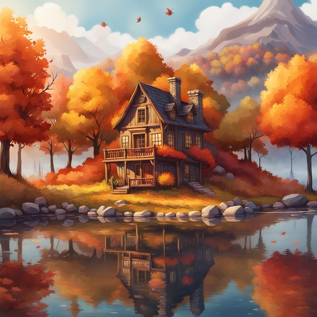 Autumn - AI Generated Artwork - NightCafe Creator