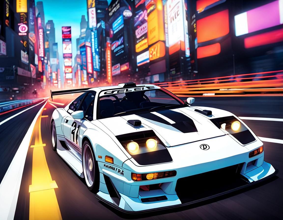 Initial-D style+deep_colors,Cel_Shading,mixes_prexels_of_fan...