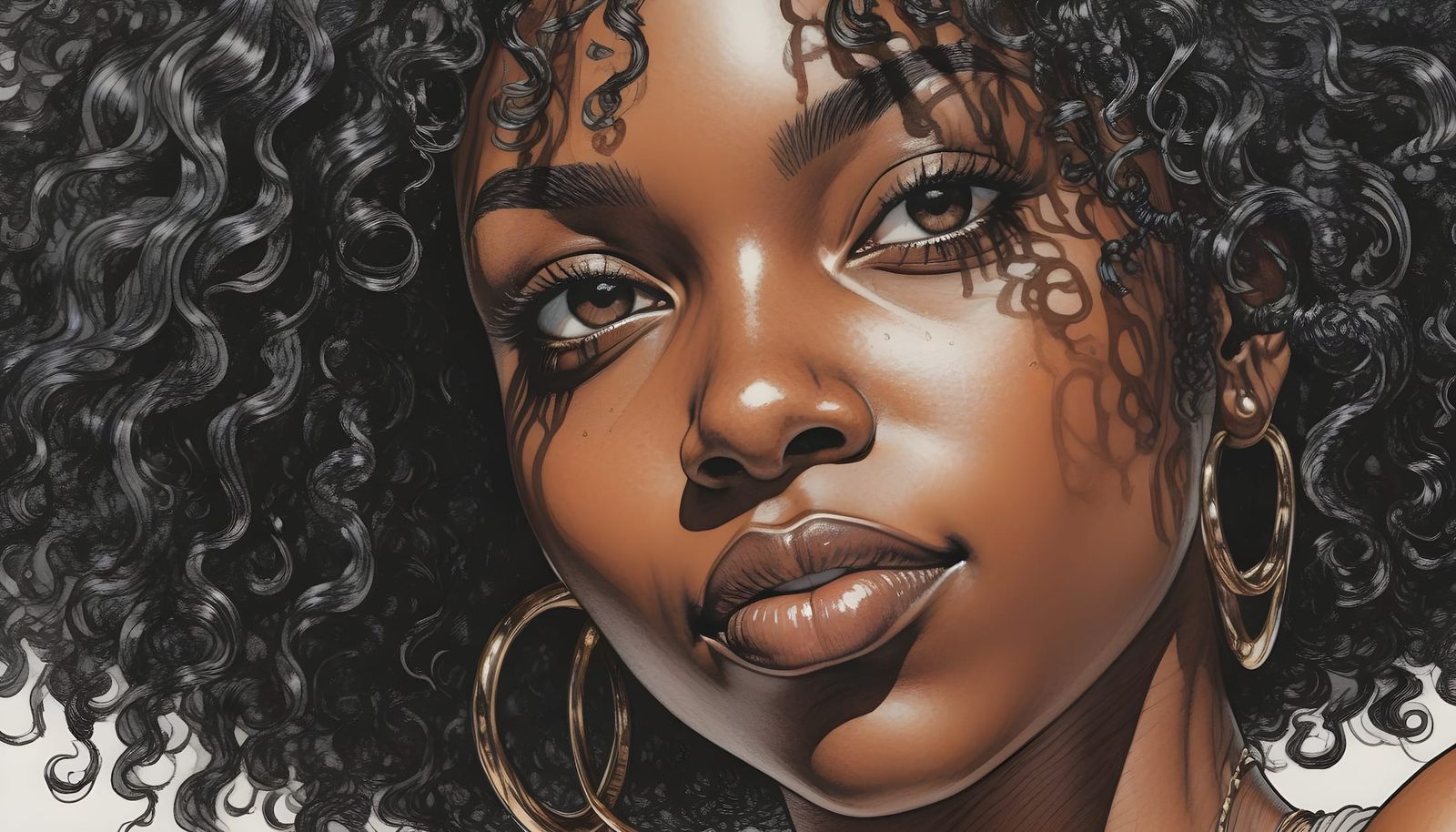 Face Of A Black Beauty