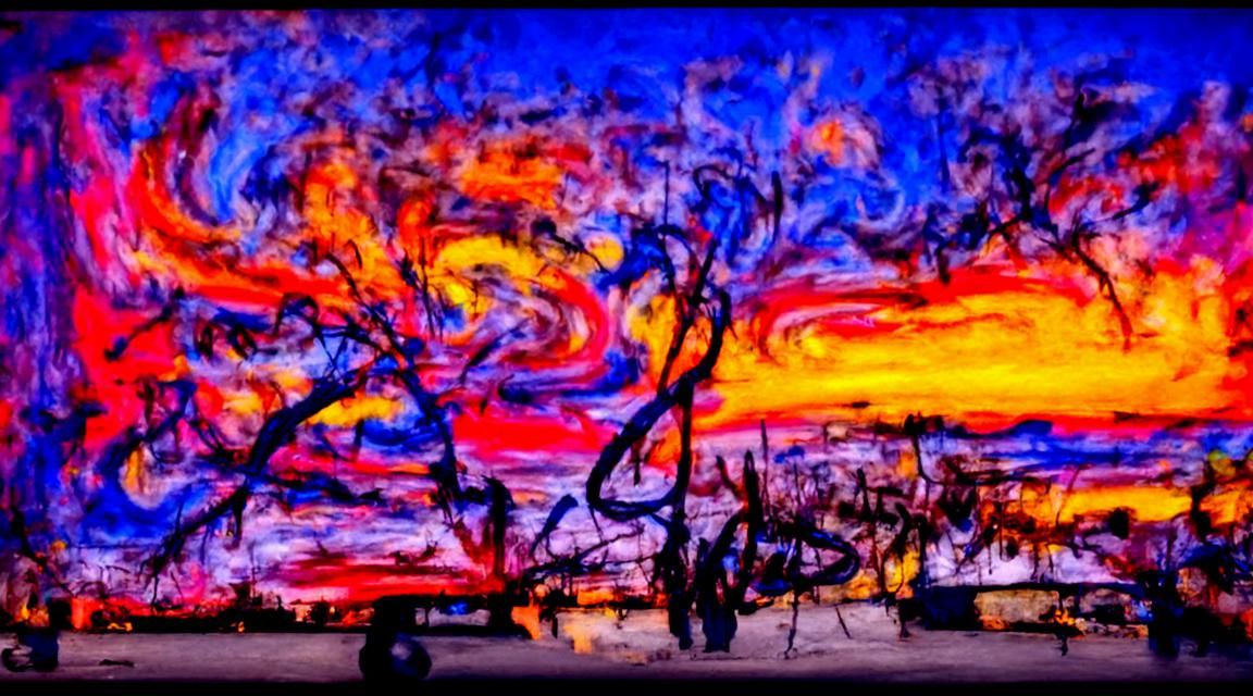 Long Exposure, Vibrant Etherial Sunset 8K By Jackson Pollock, Mark Rothko, Van Gogh