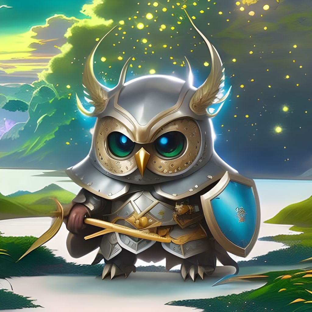 Knight Owl  by @Nobody-Important