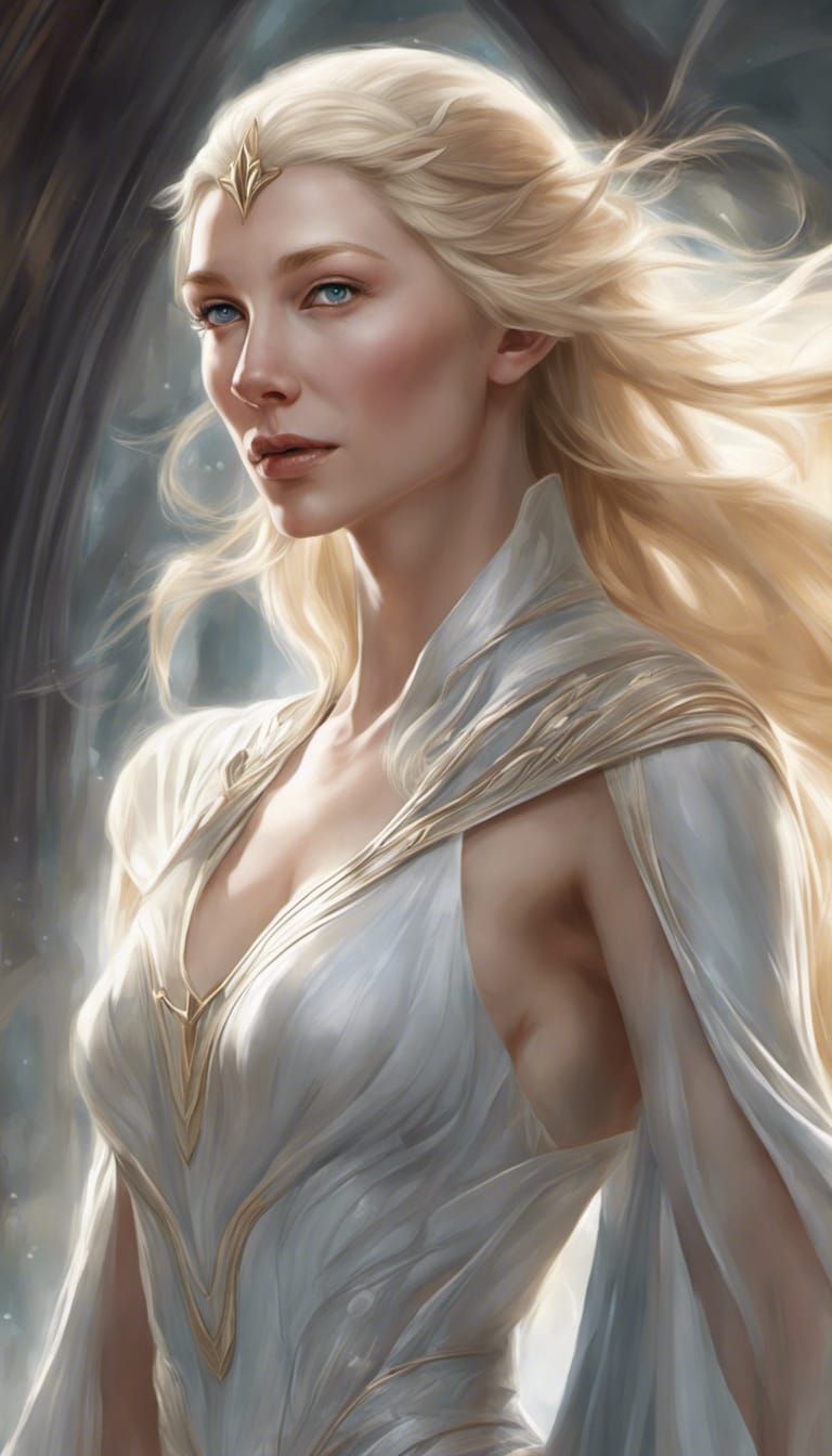 Shes Beautiful Cate Blanchett As Lady Galadriel Blue Eyes Blonde Hair Luscious Lips Elf 9145