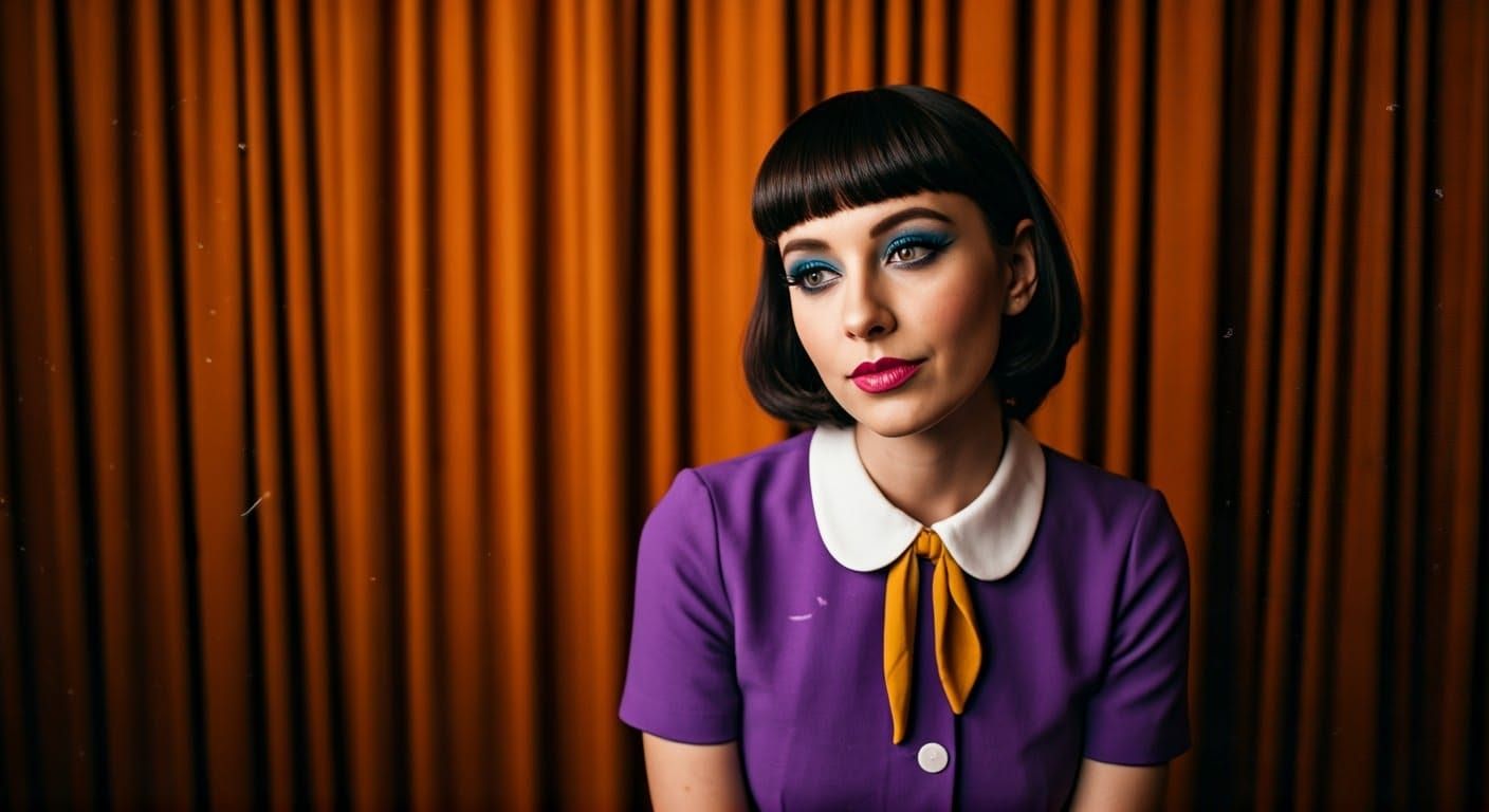 Vintage Glamour Portrait in Cinematic Style