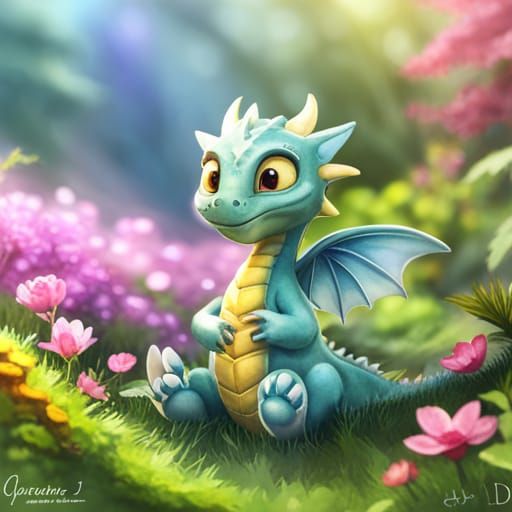 Baby Dragon - AI Generated Artwork - NightCafe Creator