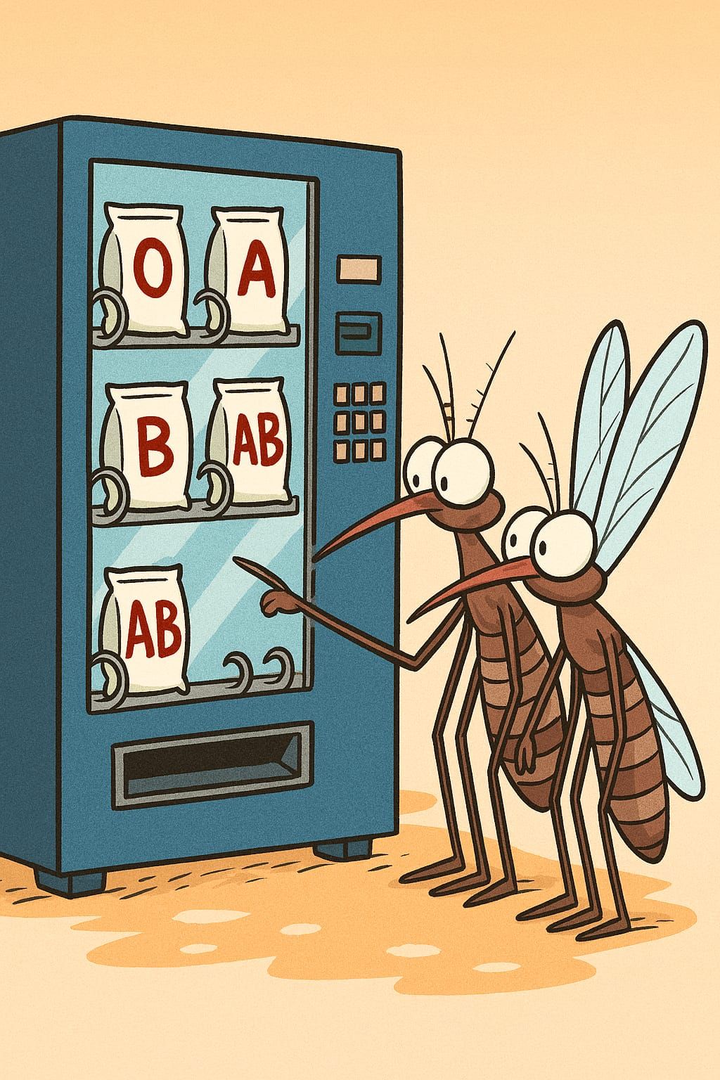 Mosquitos by vending machine (quest 3-6-4)