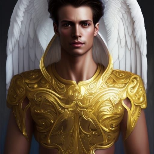 Extravagant Angelic supermale supermodels princes of heaven gold ...