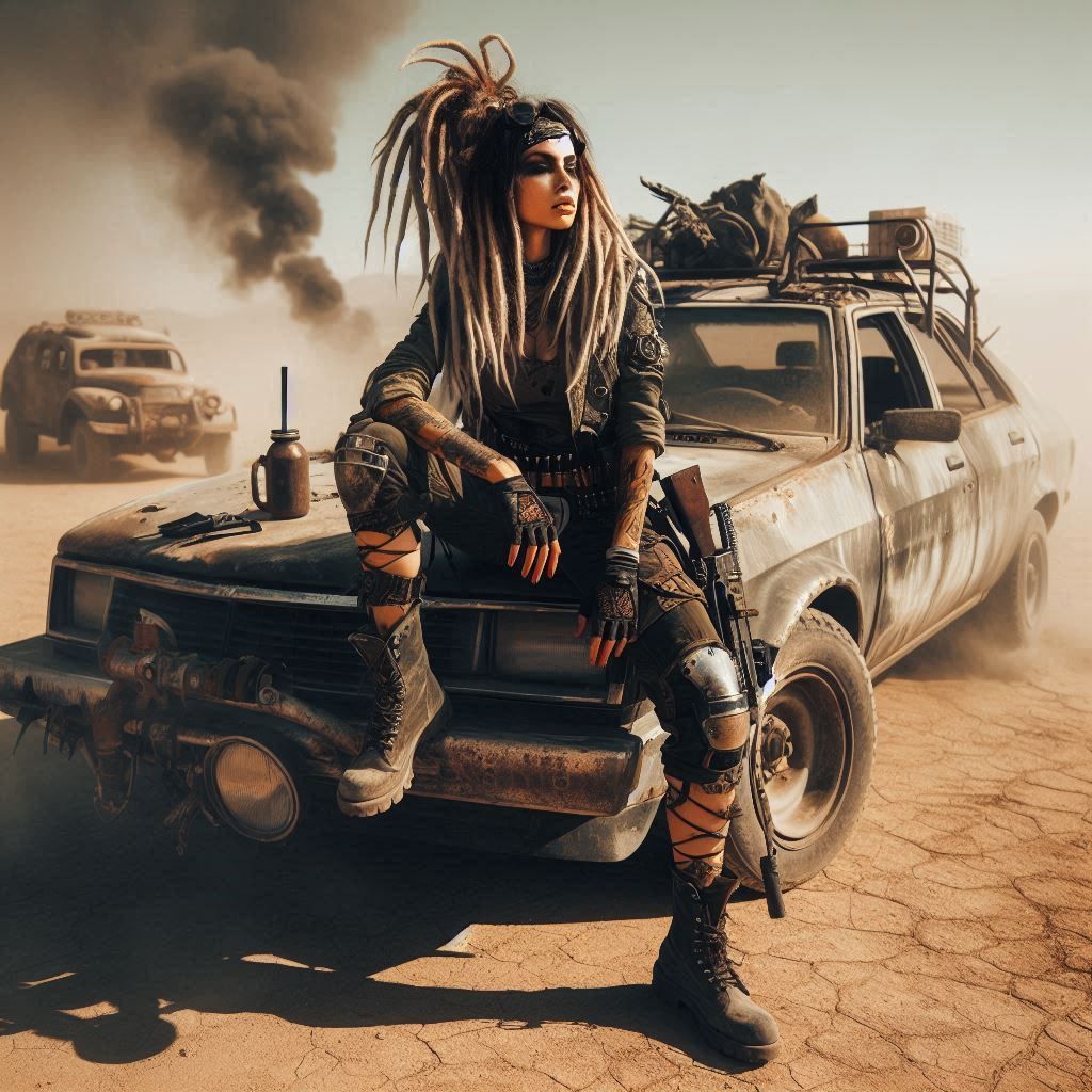 Post apocalypse girl