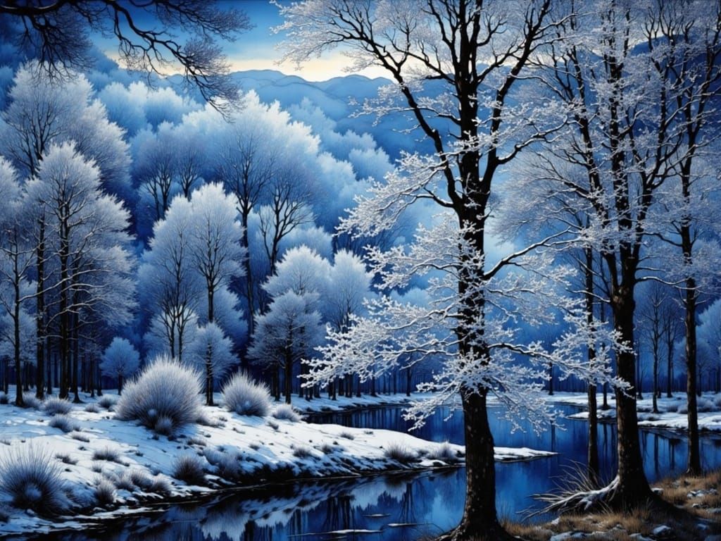 Winter landscape  by @God of winter 