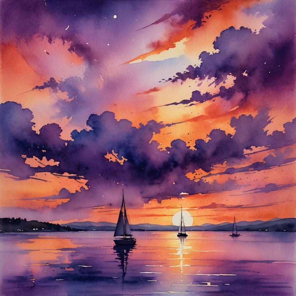 sailing sunset impressions  by @Morgan