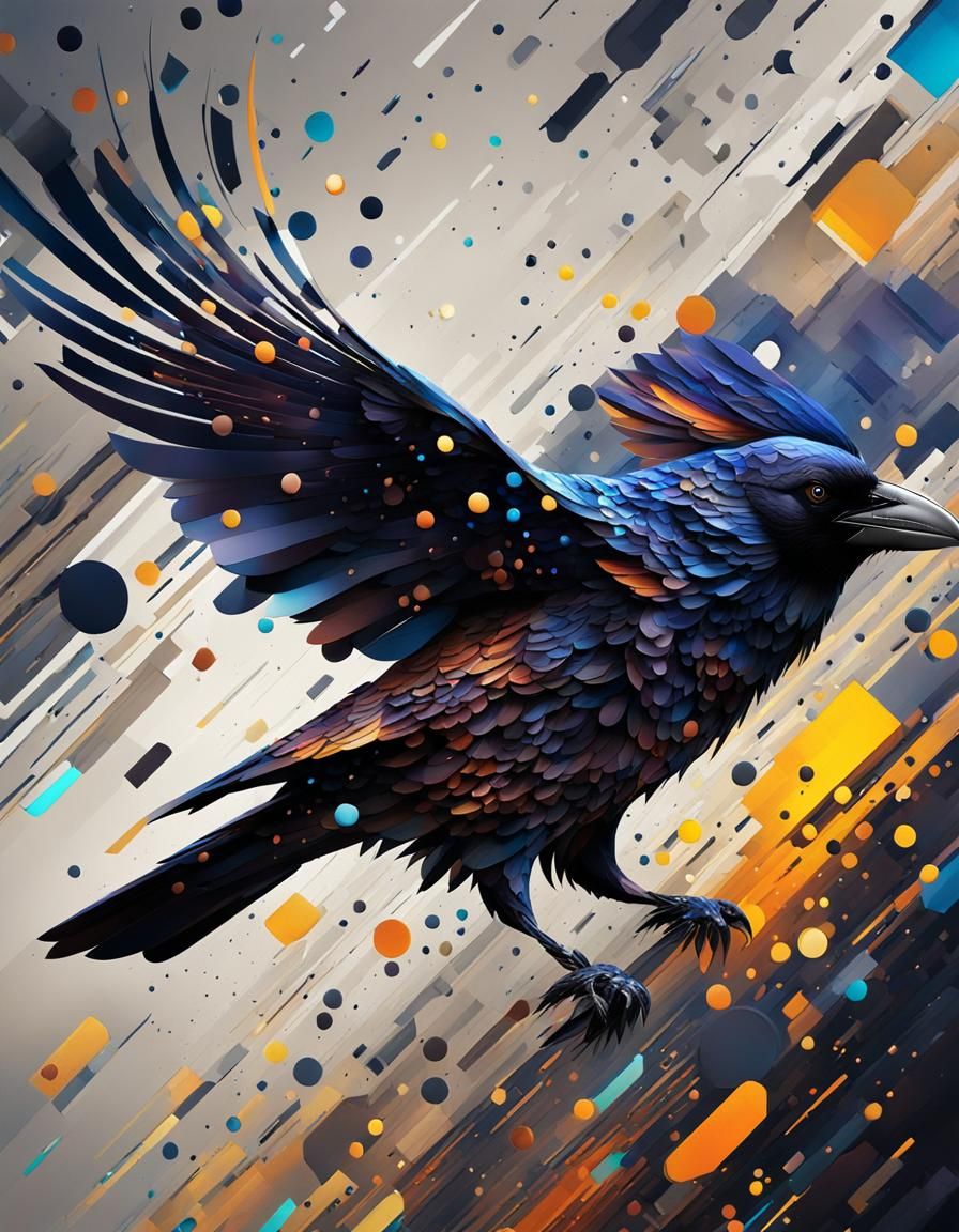 Raven in Flight