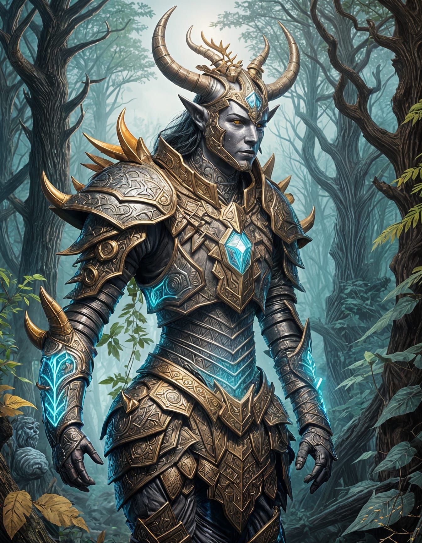 Zorathil the Warden  by @Bellemia