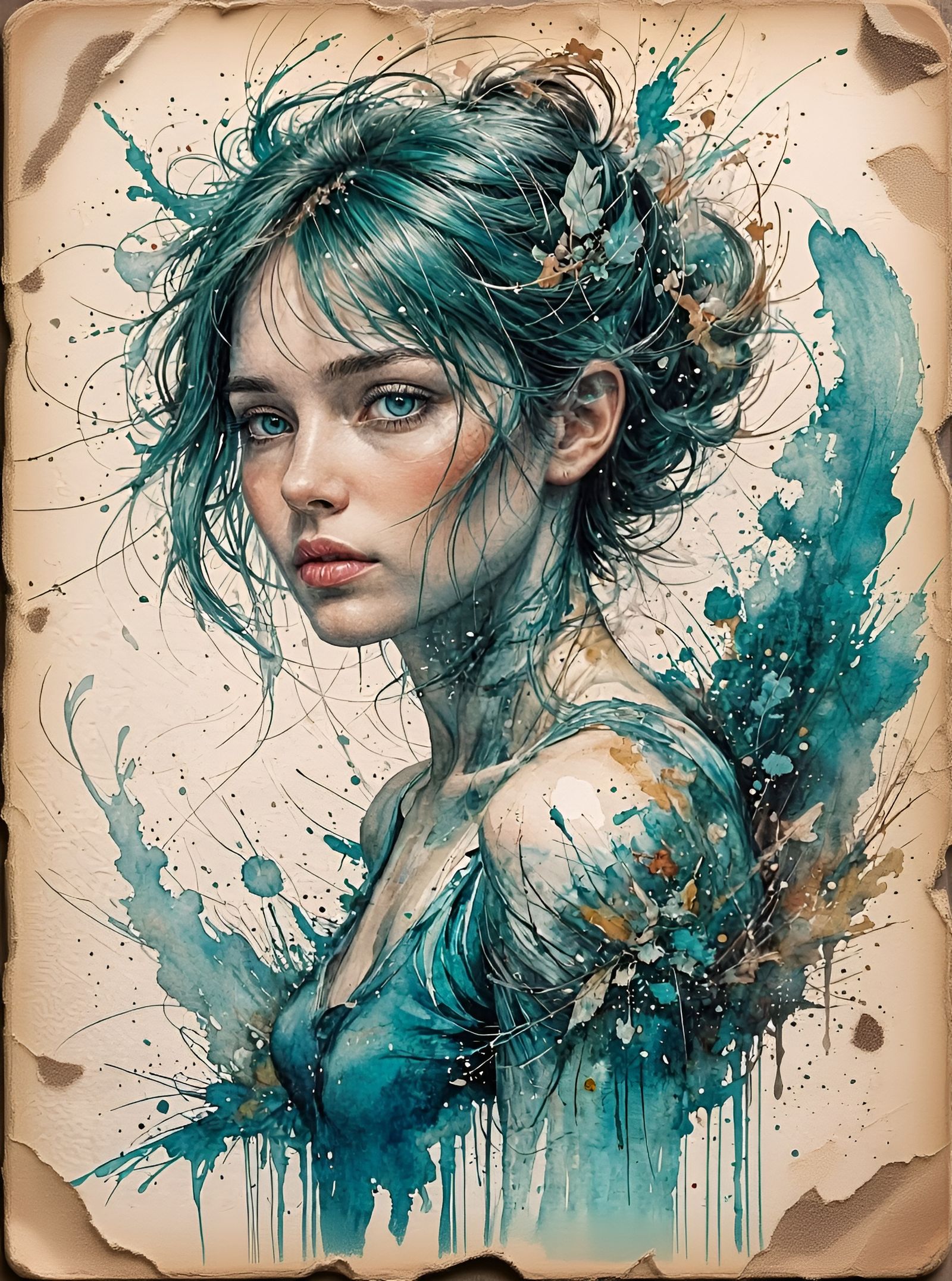 Turquoise mistic eyes  by @Debra Dee