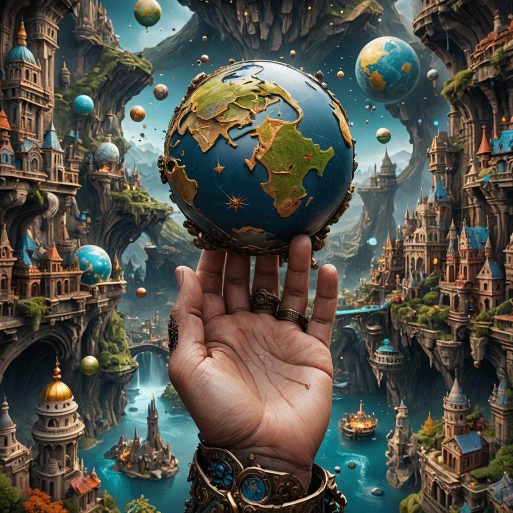 The world on an hand